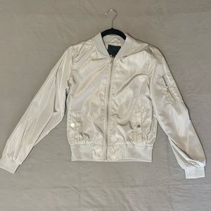 Grey bomber jacket